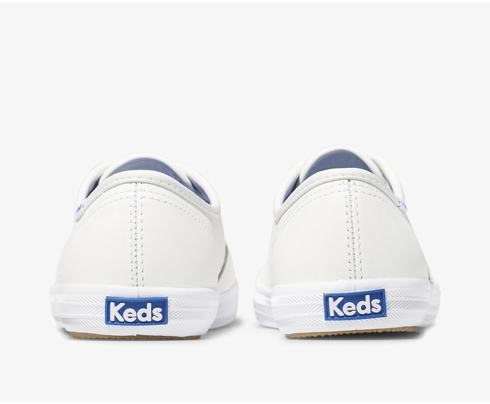 Tenis Keds Mujer Blancos - Champion Originals Cuero - 8160-BDLIJ